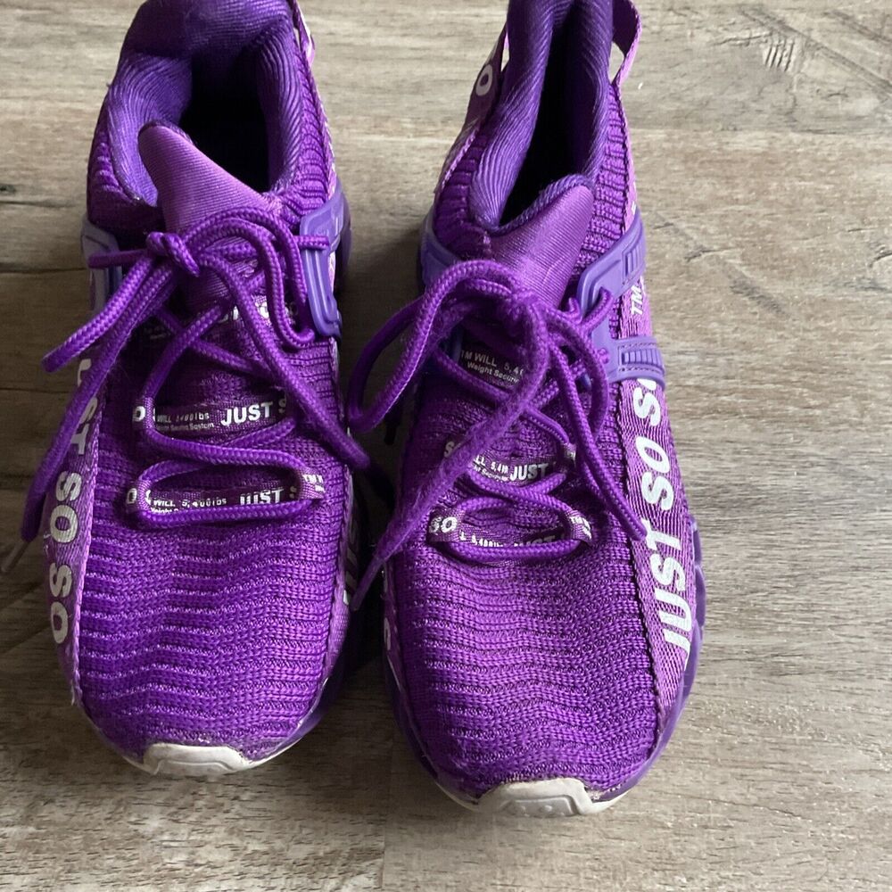 Just So Kids' Purple Athletic Sneakers - Lace-Up Comfort